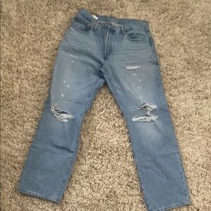 Levi's Men's Blue Distressed Jeans